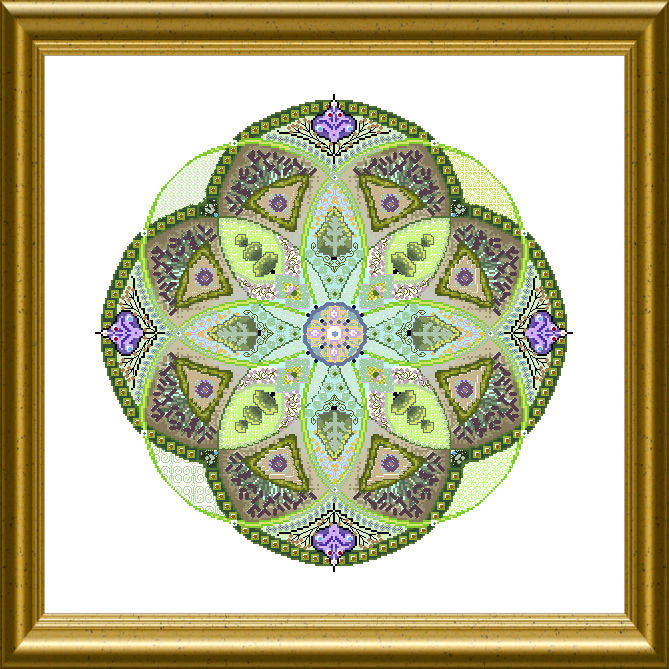 A-Mazing Lavender Garden Caleidoscope