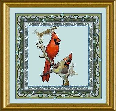 Bird Tapestries - Red Cardinal