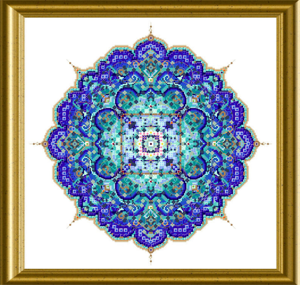 Blue Moroccan Lace