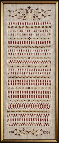 Beginner's Drawn Threadwork Sampler I