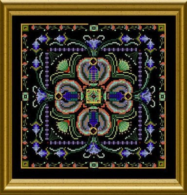 Beaded Scarab Tile