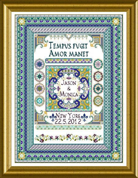 20th Anniversary Sampler: Amor Manet – European Crosstitch Co
