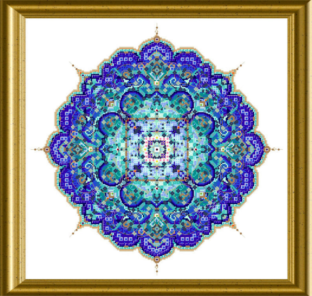 Blue Moroccan Lace