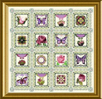 Rose & Butterfly Quilt